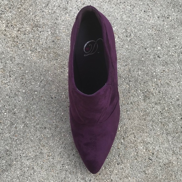 LAST ONE! 7.5  Purple Sock BOOTIE with 3 inch heel - Picture 3 of 6